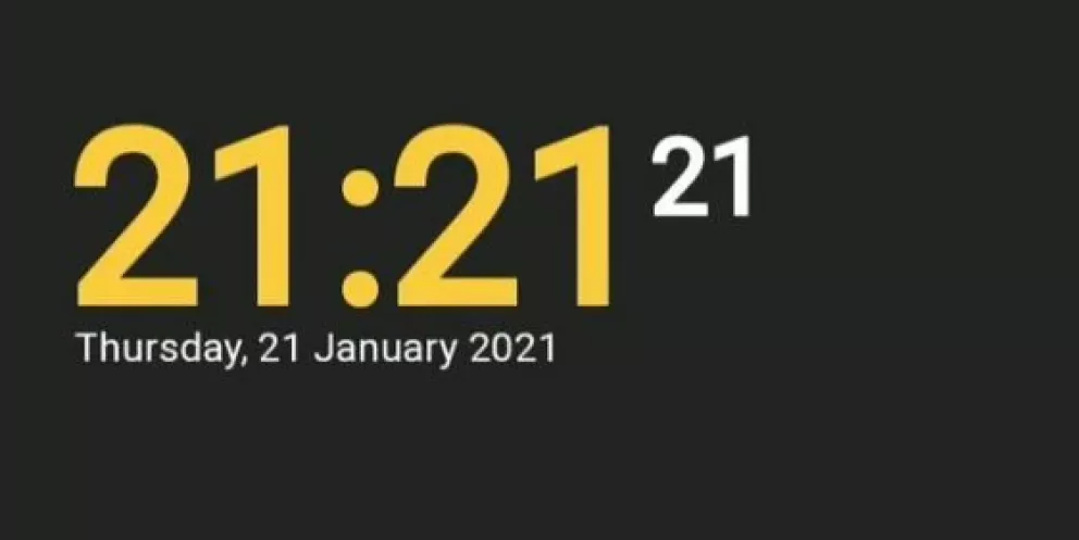 Sincronía del 21: serán las 21:21 del 21 de enero de 2021