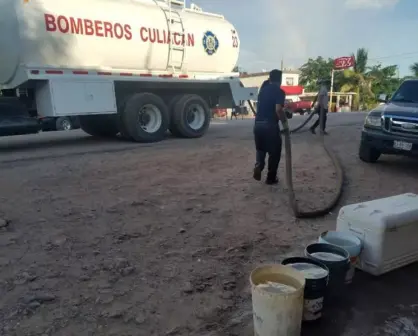 Bomberos de Culiacán y Banco de Alimentos ayudan a vecinos de Villa Juárez