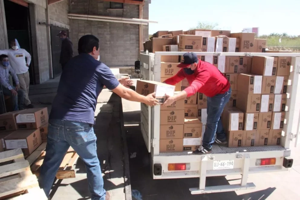 Entrega DIF Sinaloa 20 mil despensas en municipios