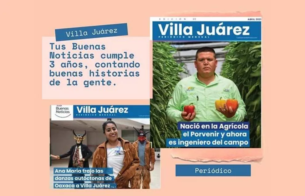 Periódico Tus Buenas Noticias Villa Juárez Cumple 3 años