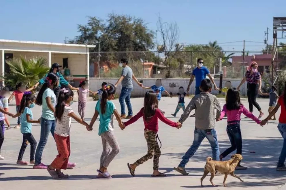 Festejan a más de 200 niños y niñas en campos agrícolas de Villa Juárez