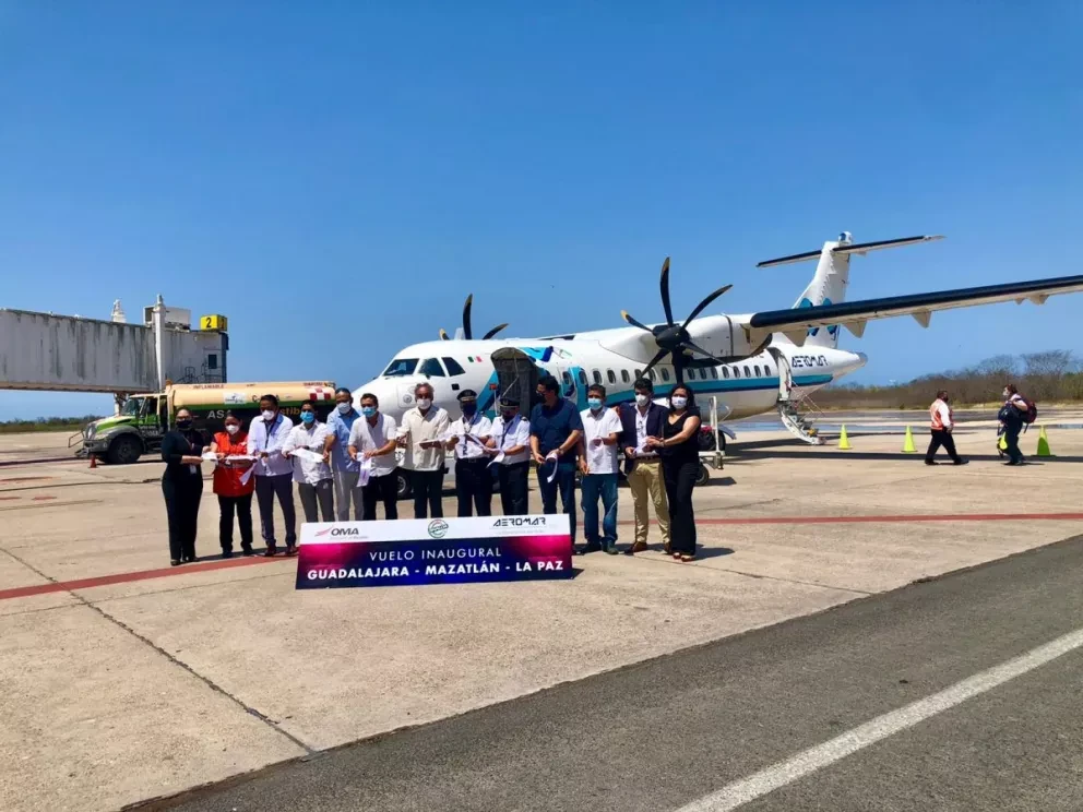 Prepara maletas, inaugura Aeromar el vuelo Guadalajara-Mazatlán-La Paz