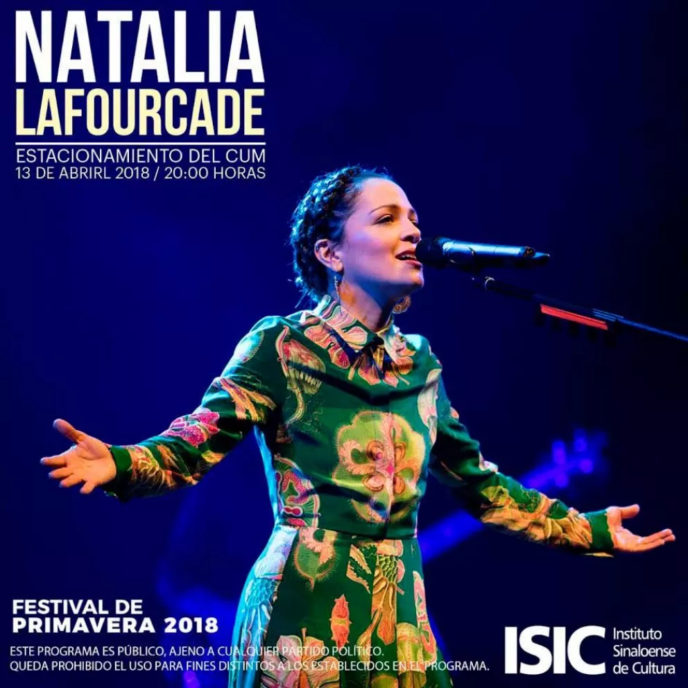 Natalia Lafourcade en Sinaloa -Agenda Cultural Semanal-