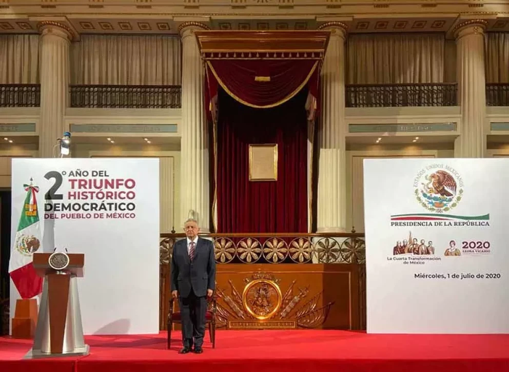 AMLO en su segundo informe “He cumplido 95 de mis 100 compromisos”