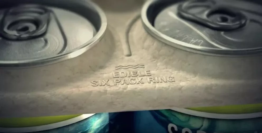 Cervecera crea anillos six-pack comestibles para la vida marina