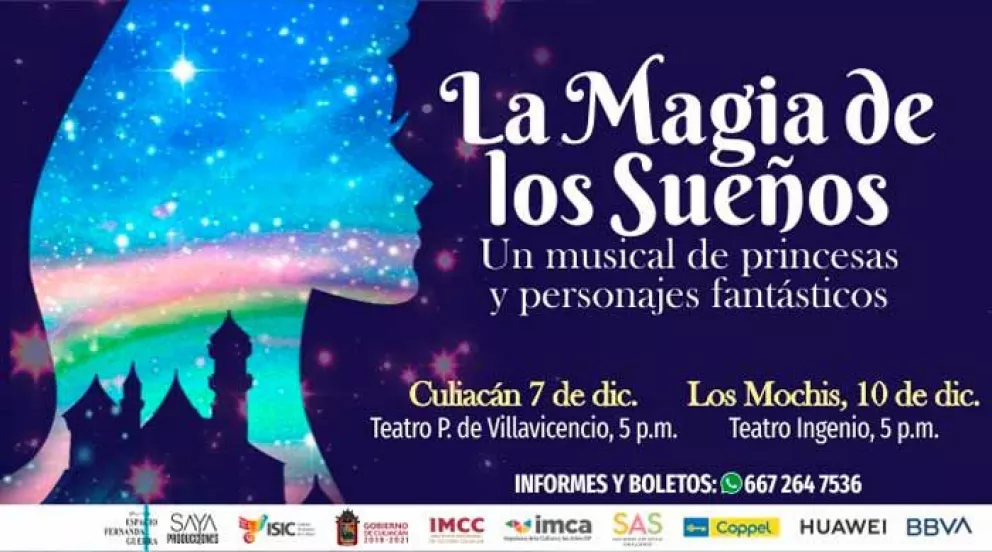 Más de 40 artistas en musical de princesas y personajes fantásticos en Culiacán