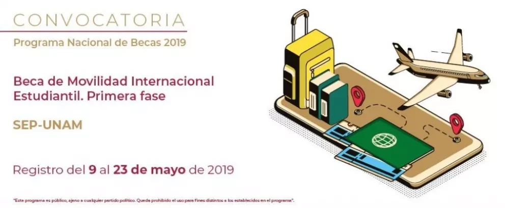Beca de movilidad internacional para estudiantes de la UNAM