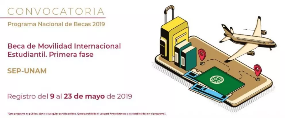 Beca de movilidad internacional para estudiantes de la UNAM