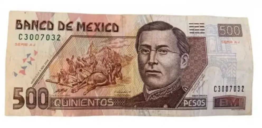 El billete de 500 que vale casi 13 mil pesos en internet