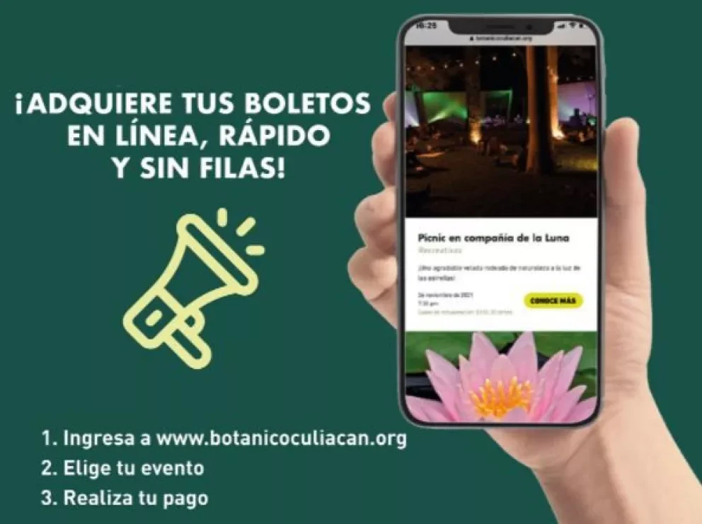Consigue boletos en línea del Jardín Botánico