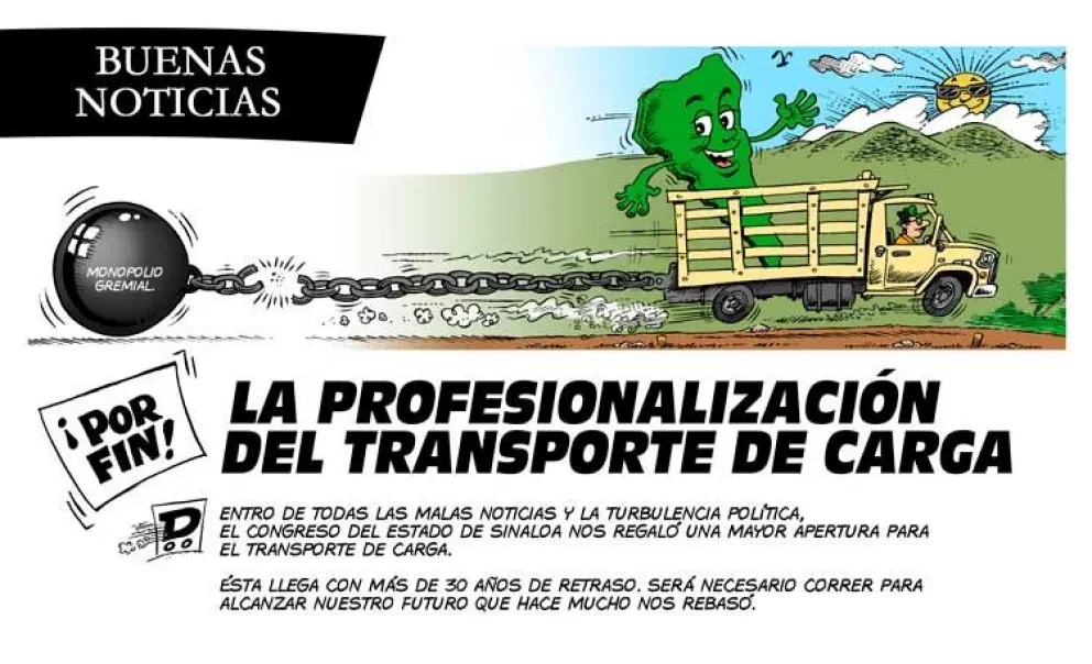 El servicio de carga en Sinaloa