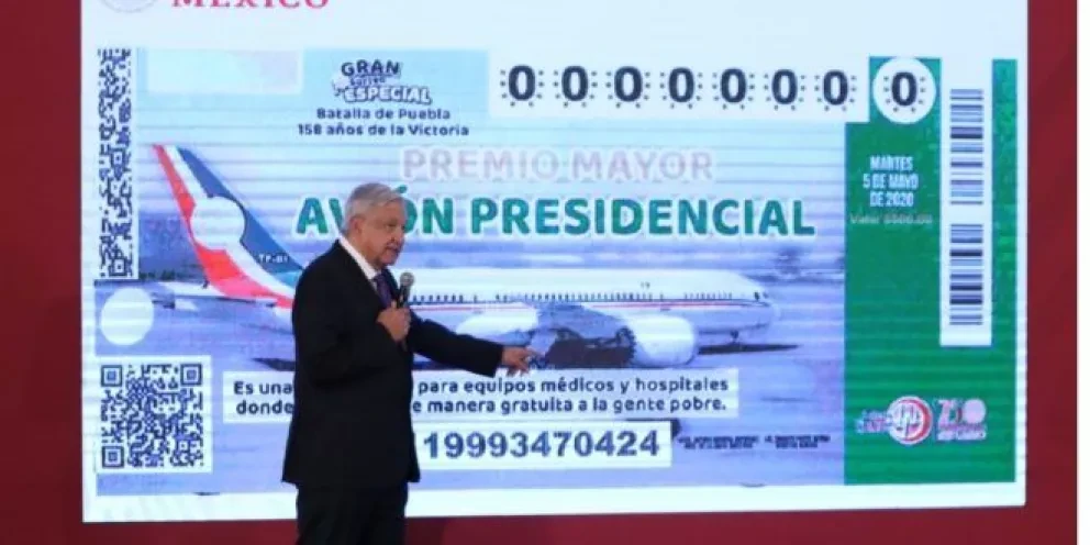 Confirman que sí habrá rifa del avión presidencial el 15 de septiembre