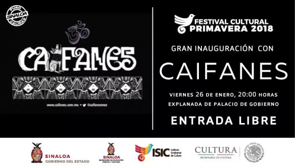 Anuncian Festival de Primavera 2018 en Sinaloa