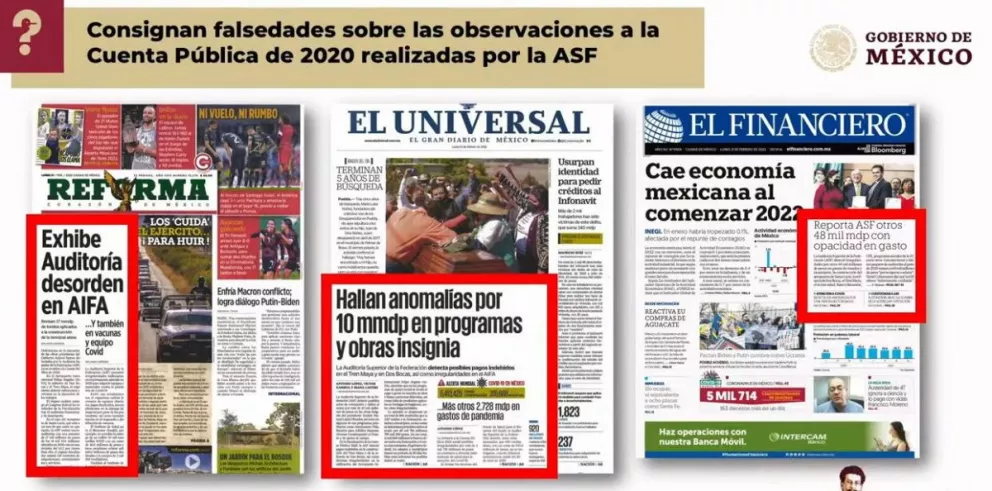 Presentan las mentiras de la semana