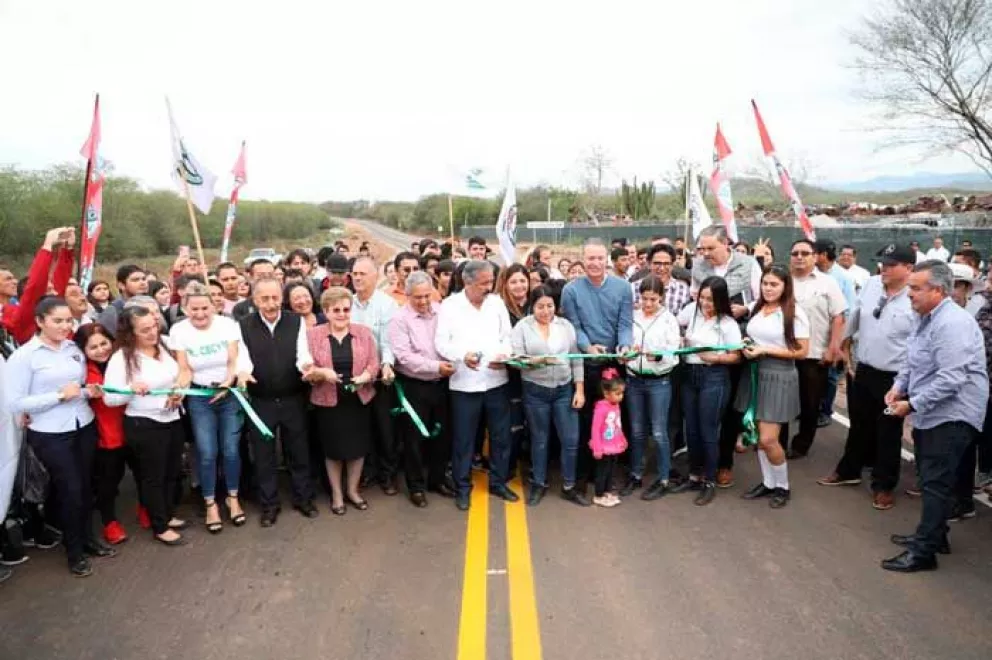 Inauguraron carretera La Pitahayita que une sector norte y oriente de Culiacán