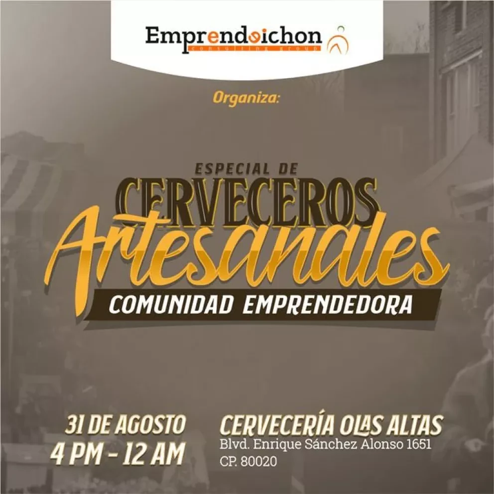 ¿Vamos al evento de Cerveceros artesanales en Culiacán?