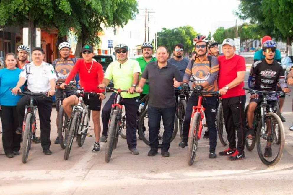 Entusiasma a ciclistas de Navolato las “Rodadas por la Seguridad Pública”