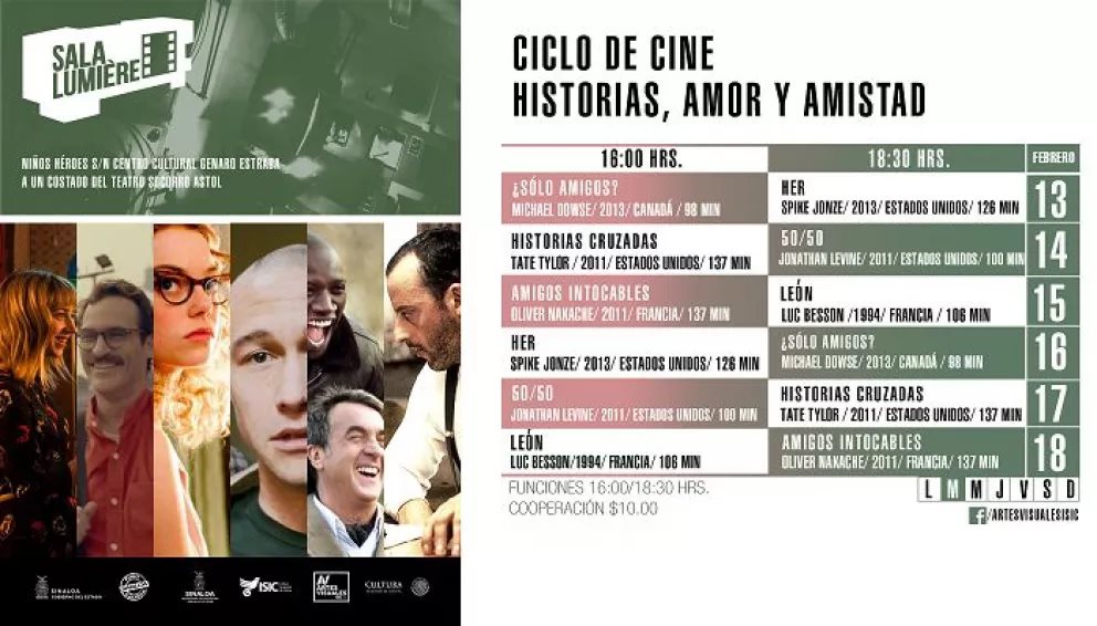 Ciclo de cine Historias, Amor y Amistad