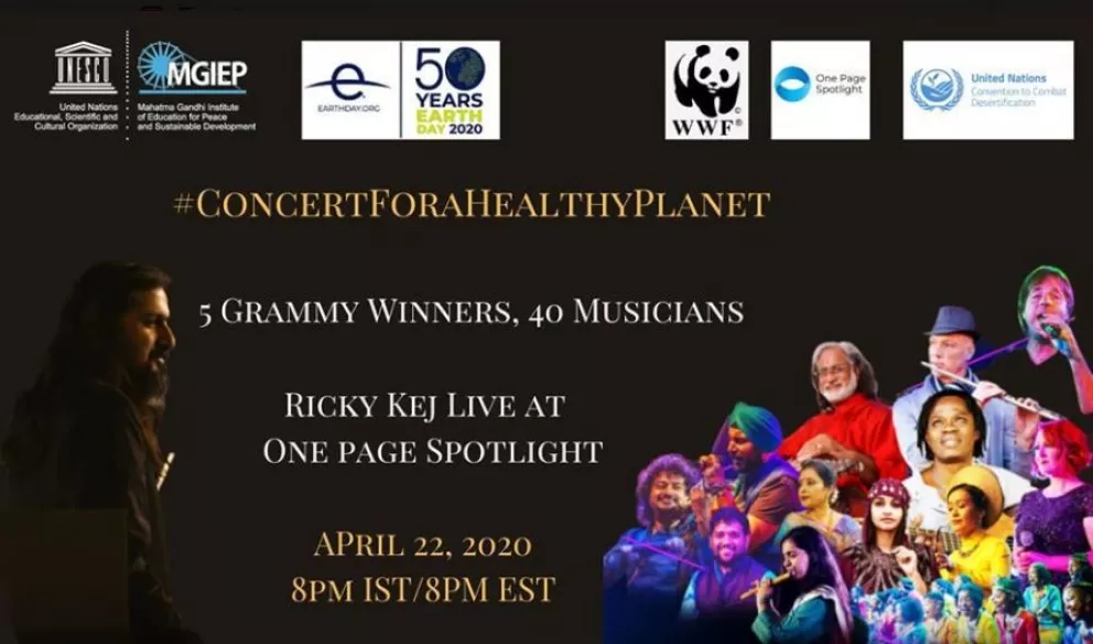 Ganadores del Grammy celebrarán Día de la Tierra con Concierto en línea