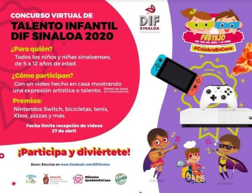 Inscribe a tus niños en concurso de talentos DIF y gana premios