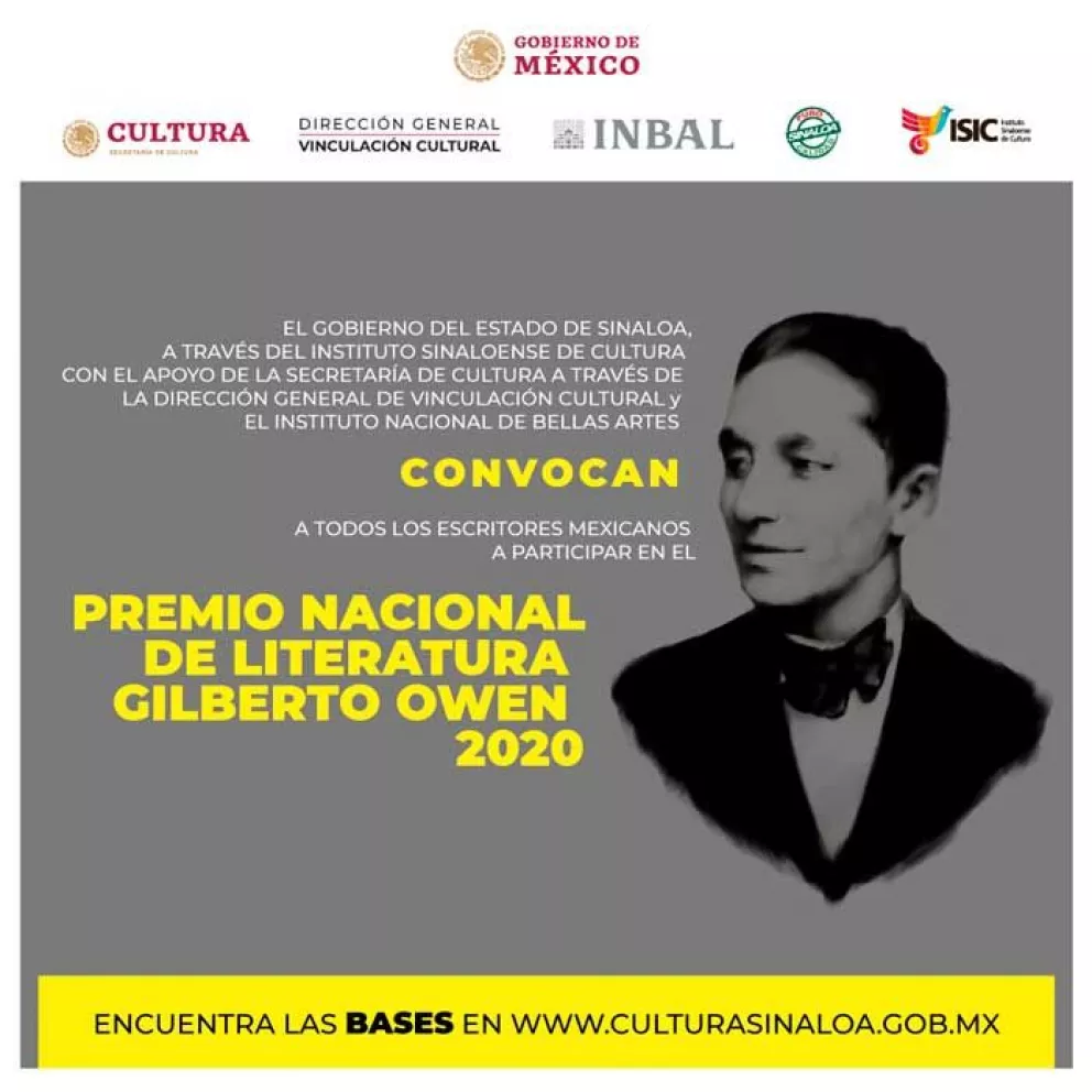 Escritores mexicanos son convocados al Premio Gilberto Owen