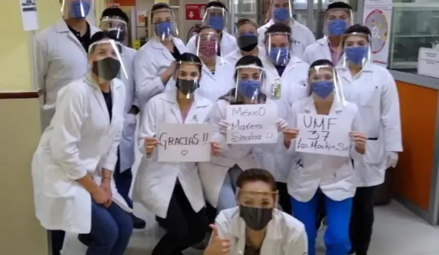 Jóvenes de Navolato donan caretas a instituciones de salud