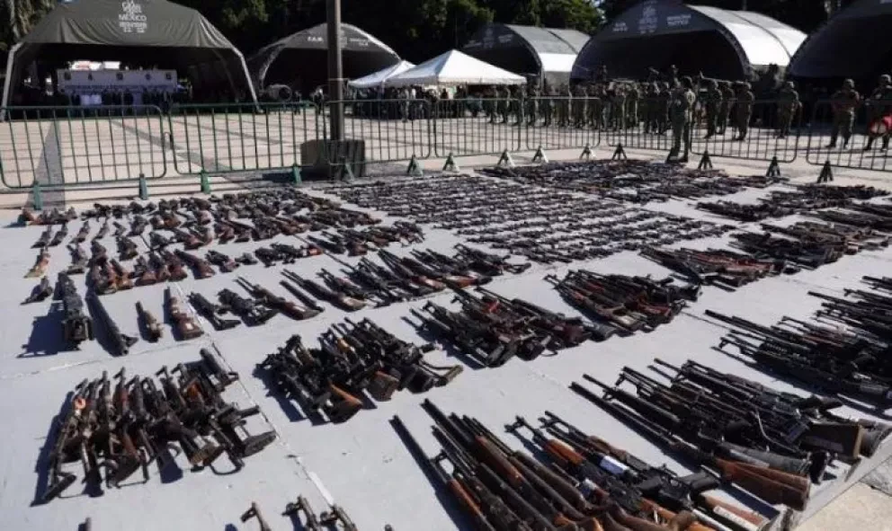Más de 1,464 armas destruidas en Explanada de Gobierno