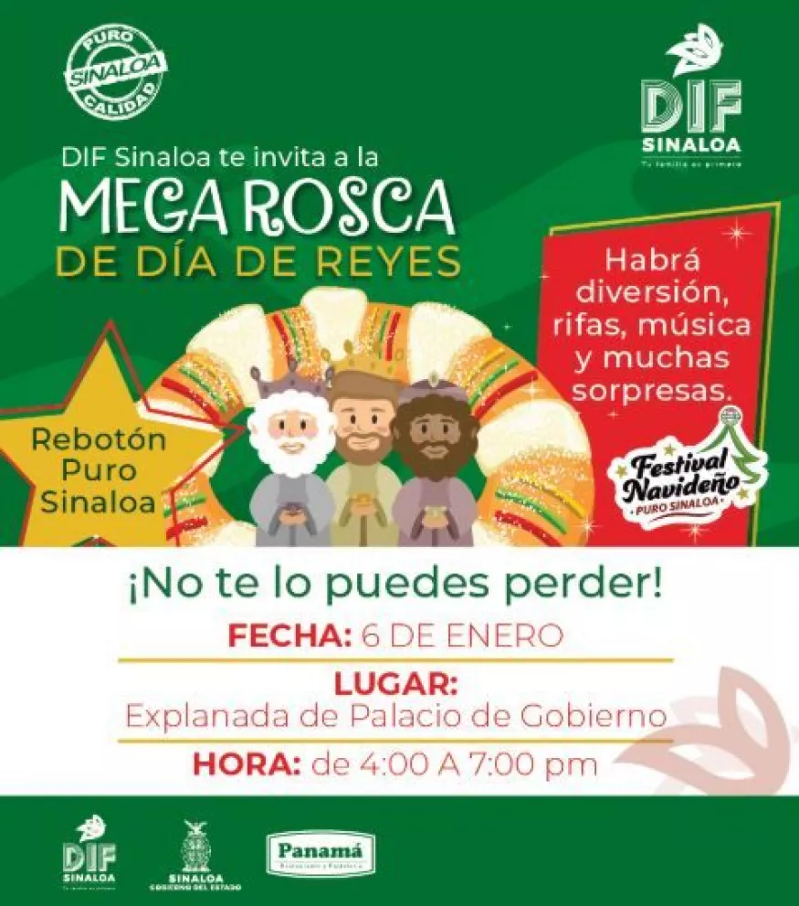 Invitan a Mega rosca de Día de Reyes