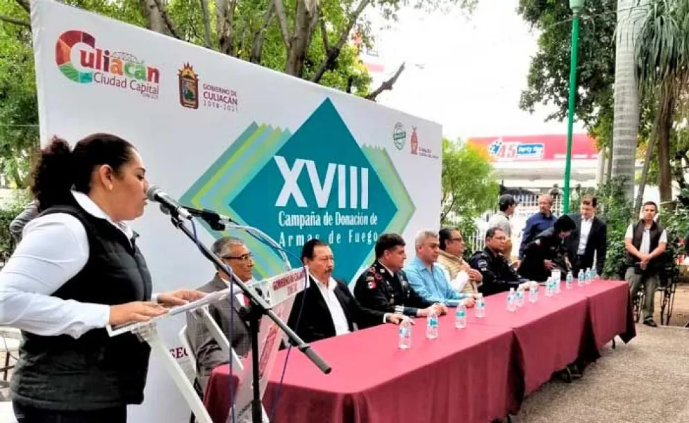 Vuelve campaña de donación de armas de fuego en Culiacán