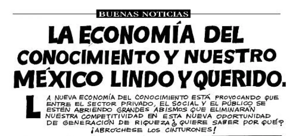 Las viñetas de Ceceña y la economía del conocimiento mexicana