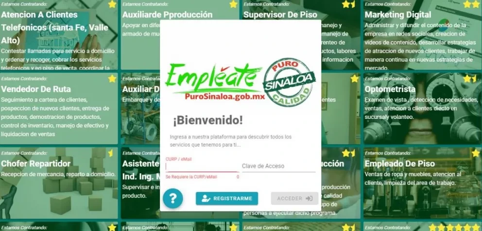 ¿Buscas chamba? entra a Empléate Sinaloa y aplica a las vacantes