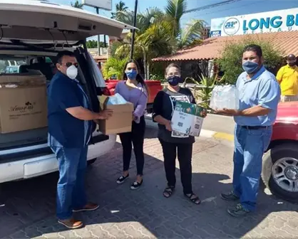 Ayuntamiento de Navolato dona material preventivo a restaurantes de Altata