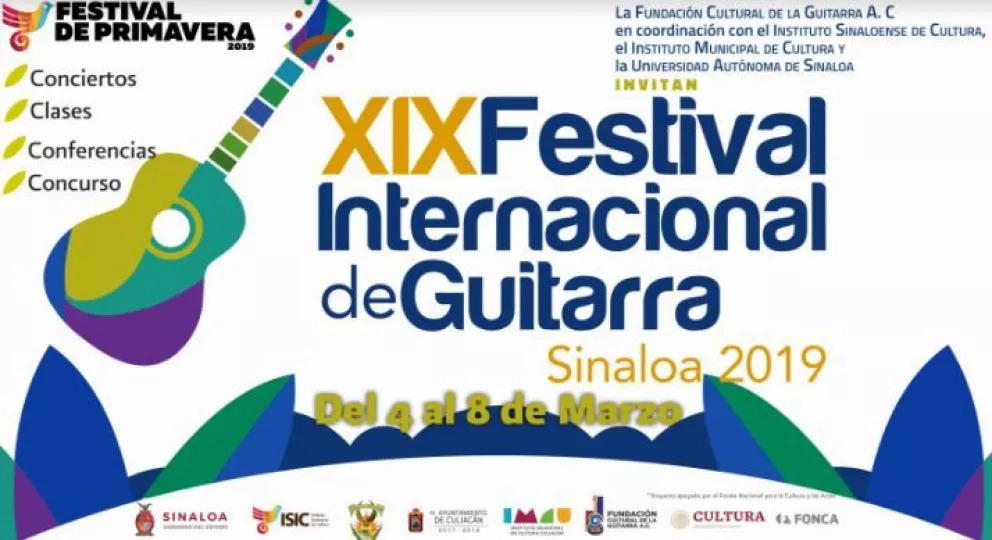 Invitan al Festival Internacional de Guitarra Sinaloa 2019