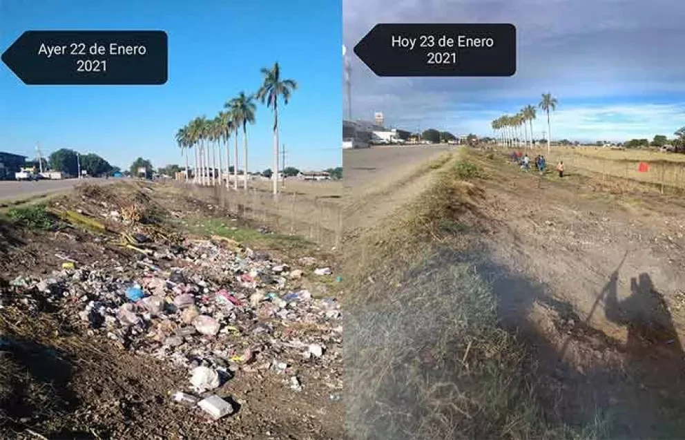 La inercia de ensuciar calles el desafío de voluntarios en Villa Juárez