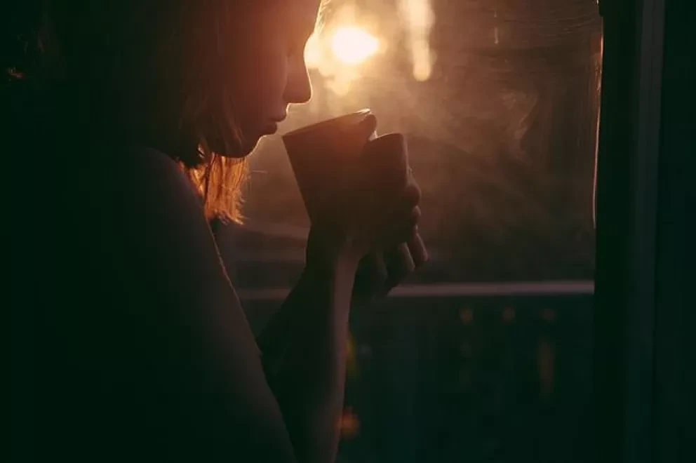 Tomando del mejor café de México
