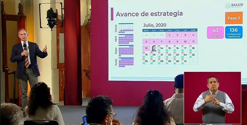 Hay 295.268 casos de coronavirus en México y 34,730 muertos