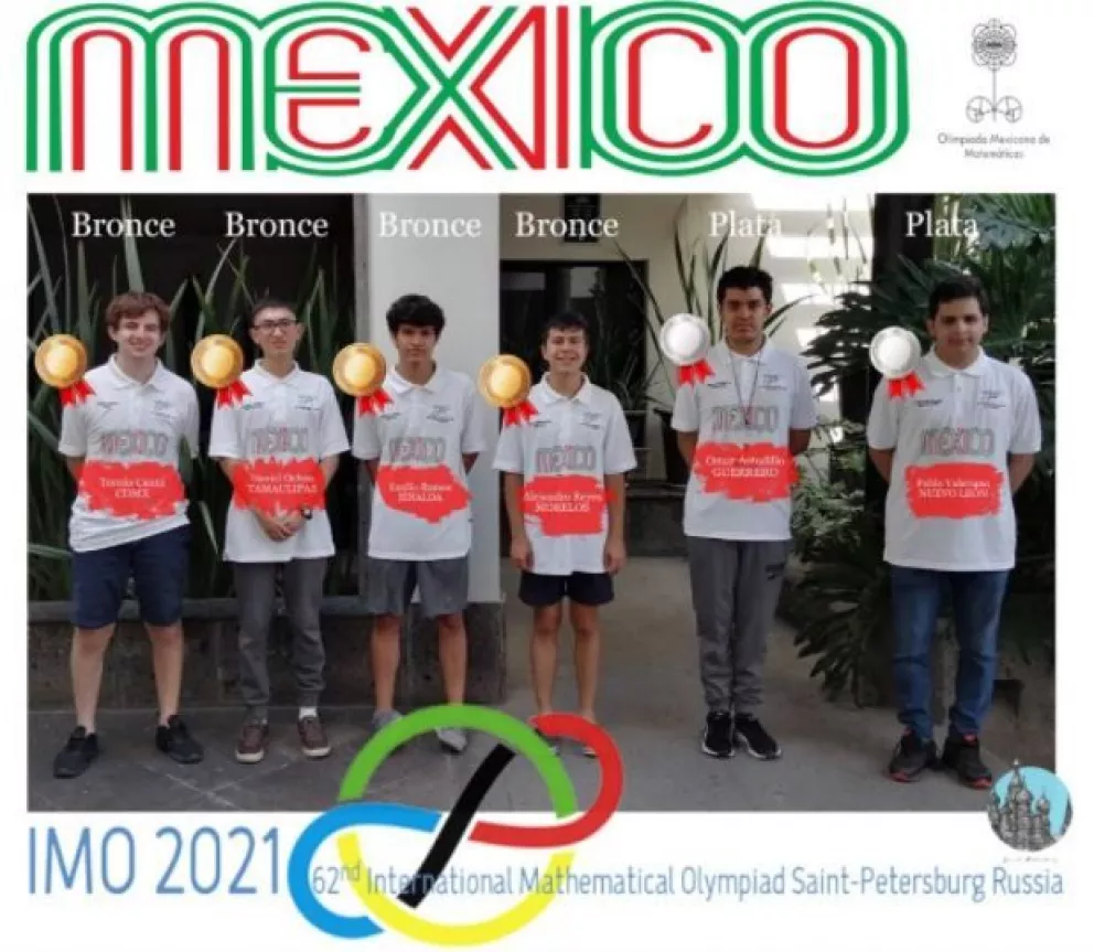 México gana 6 medallas en Olimpiada Internacional de Matemáticas