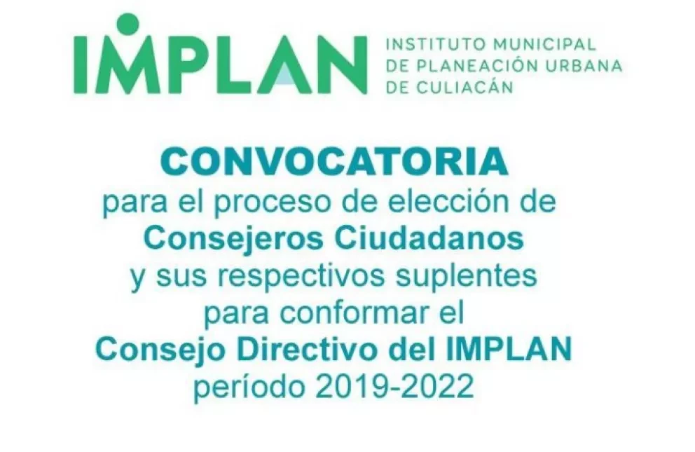 Conviértete en Consejero Ciudadano del IMPLAN