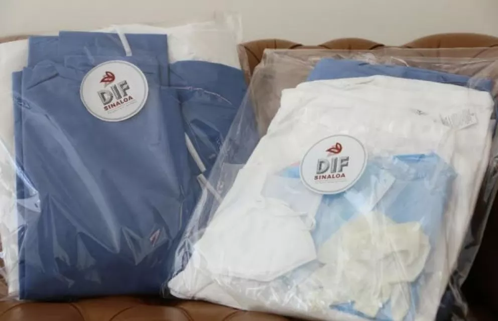 DIF Sinaloa entrega 6 mil kits de protección a personal médico