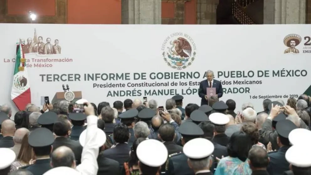 López Obrador rindió su tercer informe