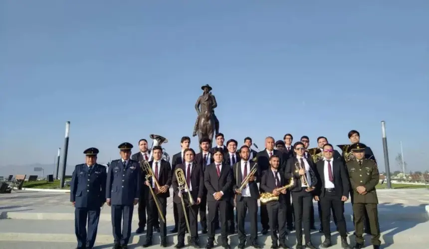 La banda juvenil del ISIC tocó en inauguración del aeropuerto AIFA