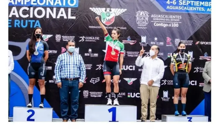 Orgullo sinaloense Antonieta Gaxiola gana Campeonato nacional de ciclismo