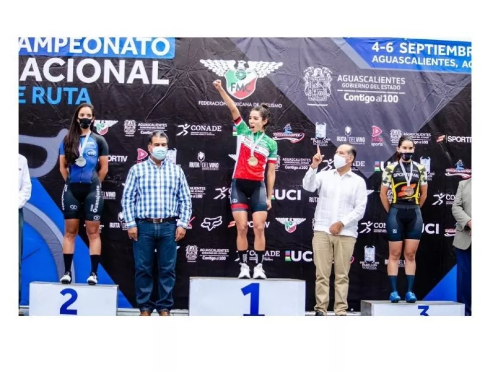 Orgullo sinaloense Antonieta Gaxiola gana Campeonato nacional de ciclismo