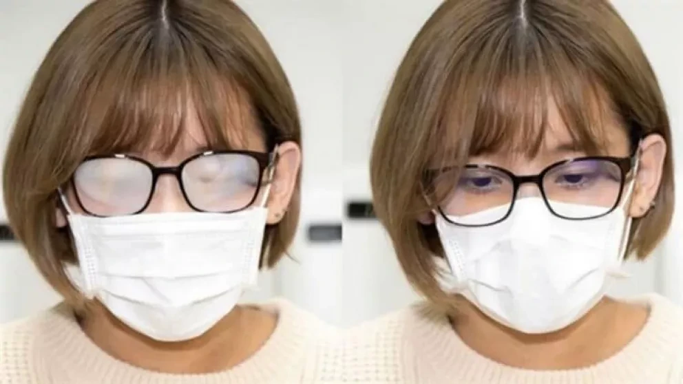 Así puedes evitar que se empañen los lentes cuando usas cubrebocas