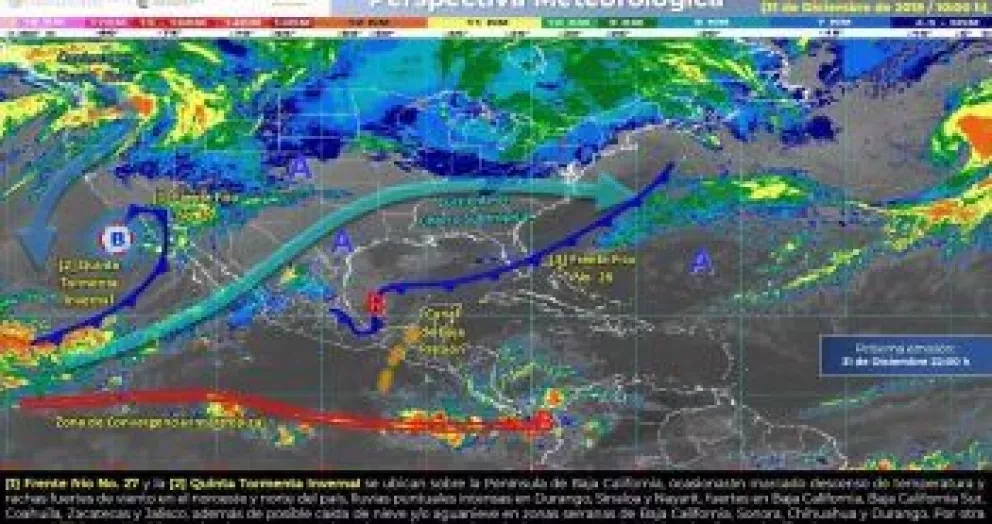 Pronostican lluvias fuertes para Año Nuevo en Sinaloa