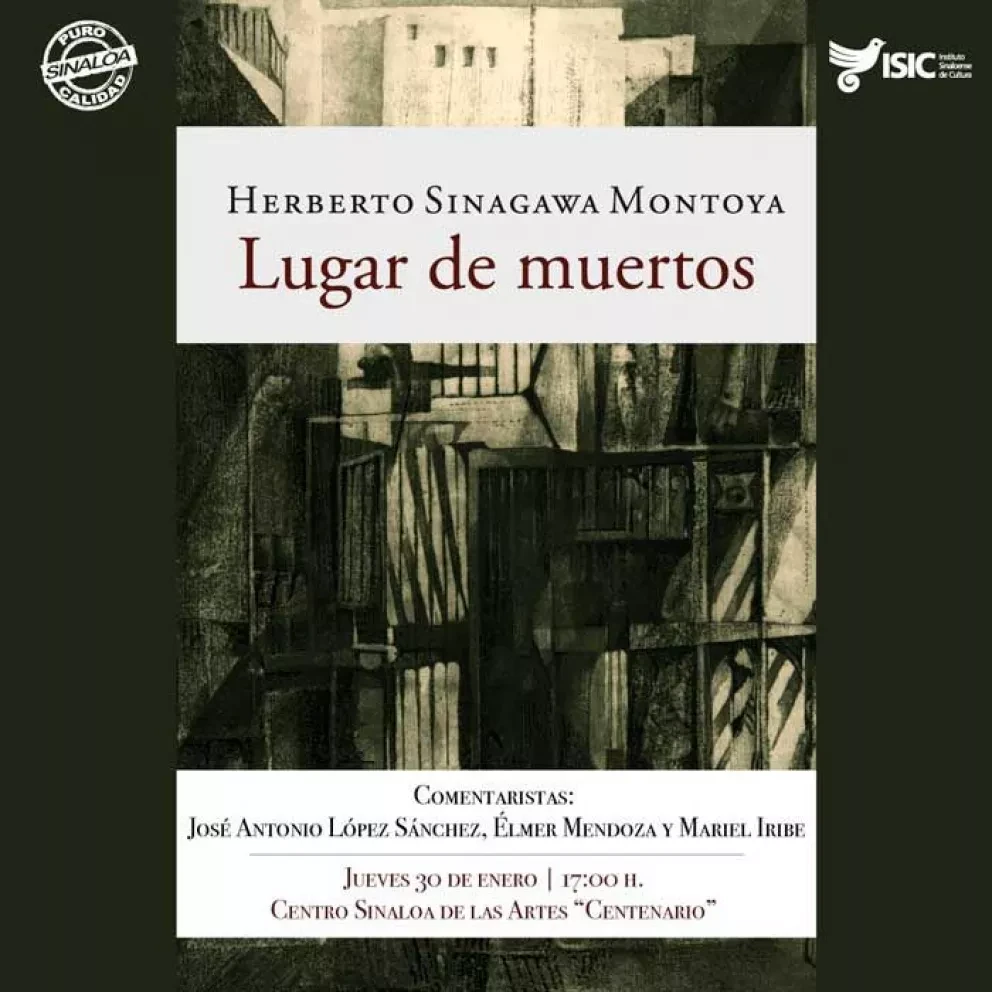 Invitan a la presentación del libro Lugar de muertos de Herberto Sinagawa
