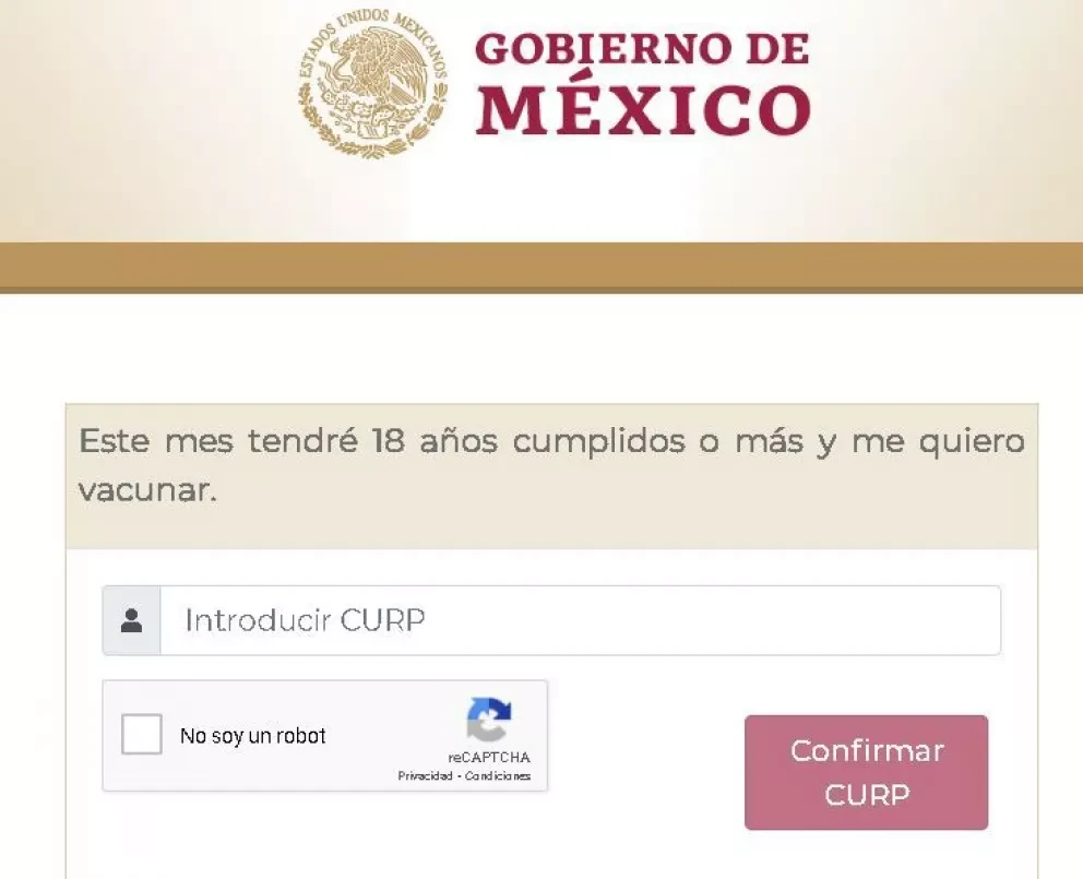 Mayores de 18 años ya pueden registrarse para vacunarse