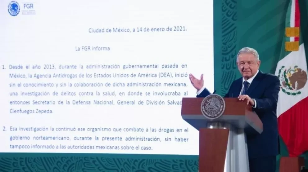 Resolución caso Cienfuegos: Resumen mañanera AMLO 15 enero