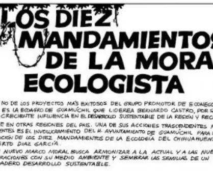 Los 10 mandamientos de la moral ecologista