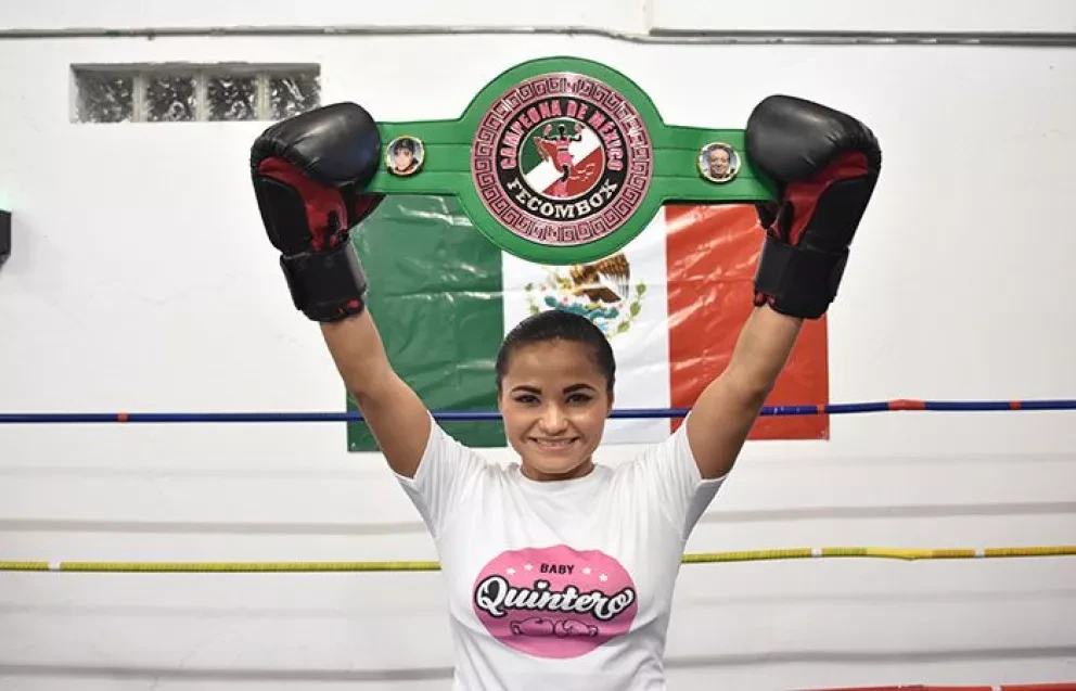 Conoce a Maricela la Baby Quintero, la belleza sinaloense del boxeo.